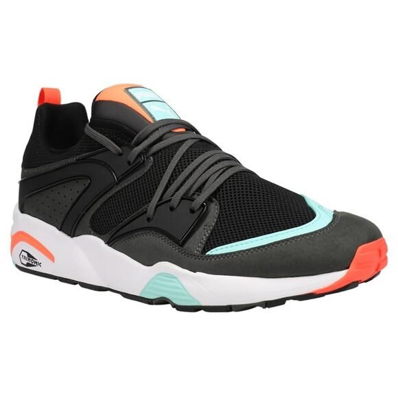 PUMA Blaze of Glory Reverse Classics Puma Black/Steel Gray/Fiery Coral 9 D (M)